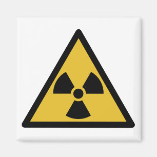 Radiation Warning Symbol (Radioactive Danger) Magnet