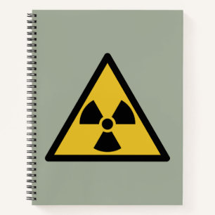Radiation Warning Symbol (Radioactive Danger) Notebook