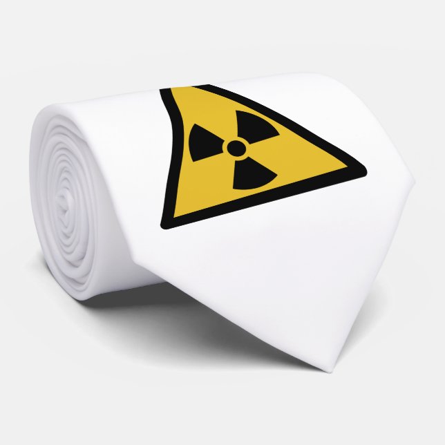 Radiation Warning Symbol (Radioactive Danger) Tie (Rolled)