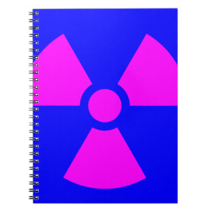 Radiation Warning Symbol Spiral Notebook