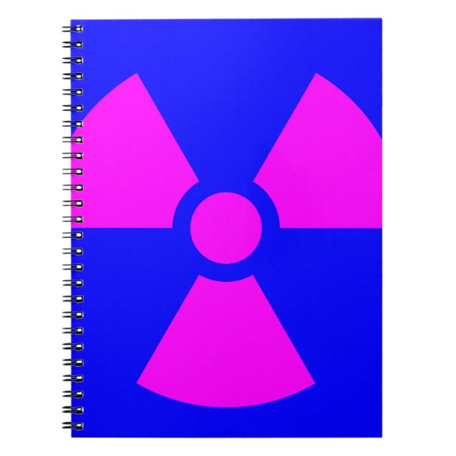 Radiation Warning Symbol Spiral Notebook (Front)
