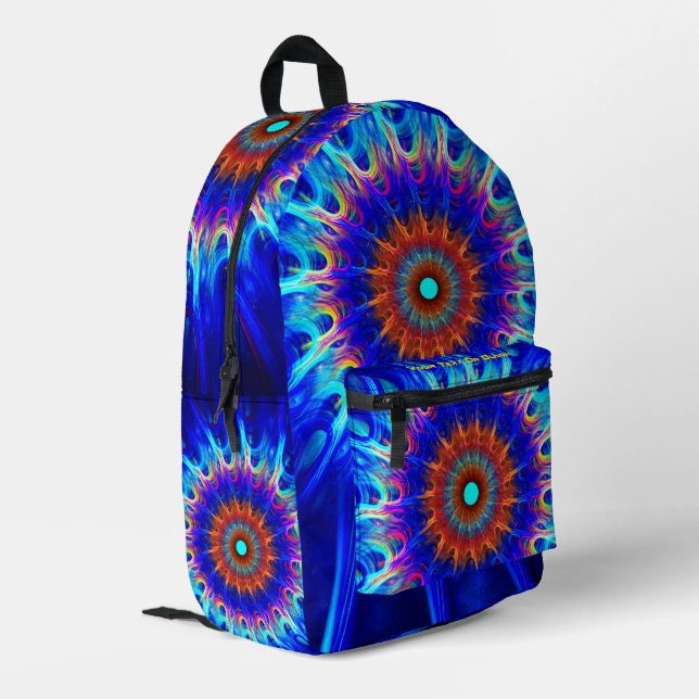 Radiative Zone Printed Backpack (Back Corner Left)