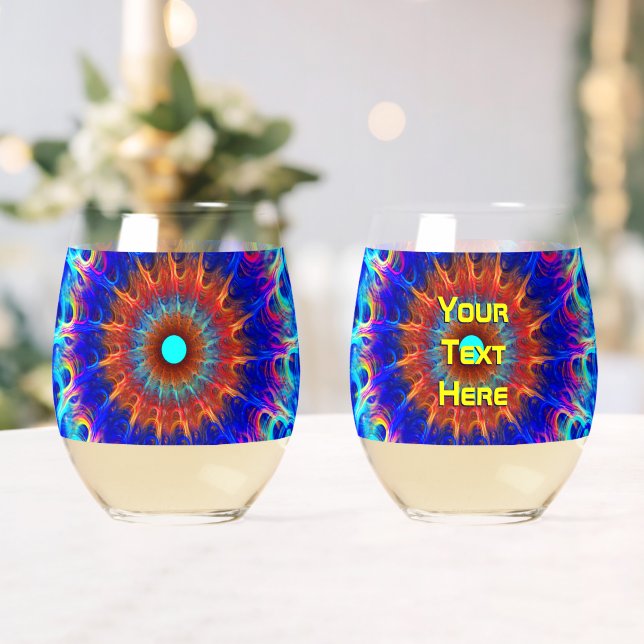 Radiative Zone Stemless Wine Glass (Insitu (Wedding))