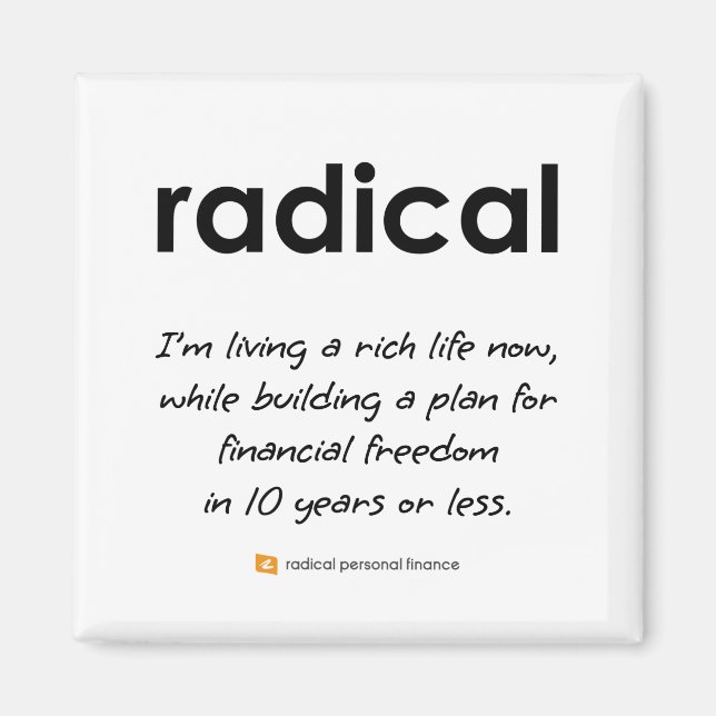 Radical 2 Inch Square Magnet (Front)