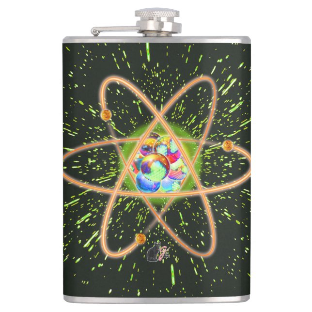 Radical Atomic Hip Flask (Front)