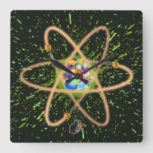 Radical Atomic Square Wall Clock