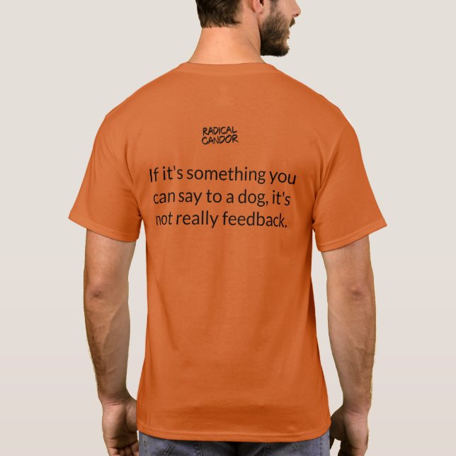 Radical Candour Orange T-Shirt (Back)