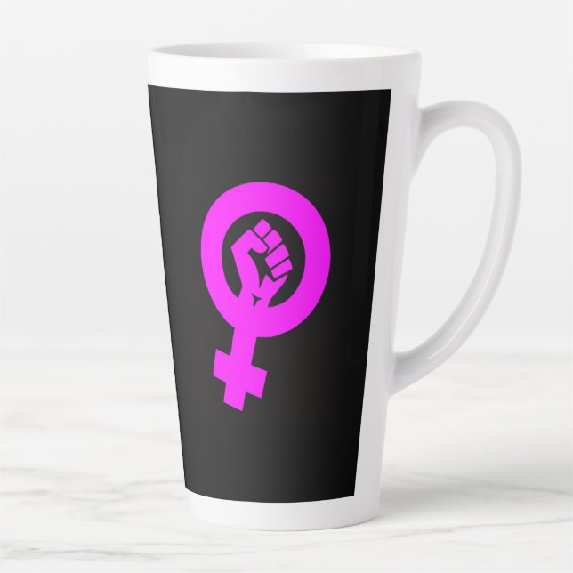 Radical Feminist Latte Mug (Right)