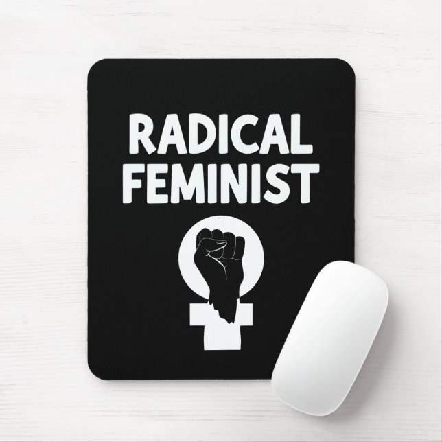 Radical Feminist Mouse Pad (With Mouse)