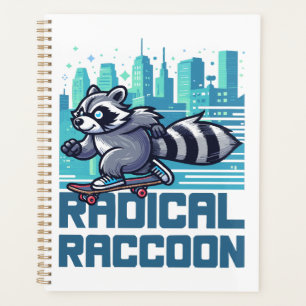 Radical Racoon Urban Skateboarder Planner