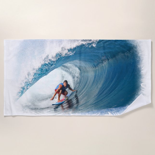 Radical Surfer 1B Beach Towel (Front)