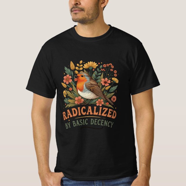 Radicalized by Basic Decency Vintage Inspirationa T-Shirt (Front)