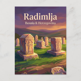 Radimlja Necropolis Bosnia and Herzegovina Postcard