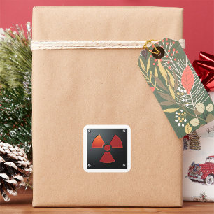 Radio Activity Sign Square Sticker