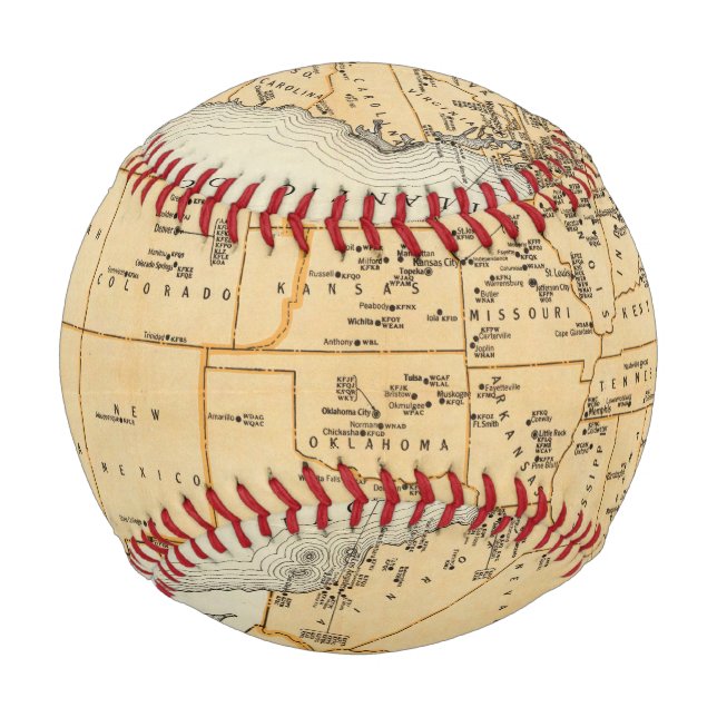 Radio Broadcasting Stations Of The United States Baseball (Front)