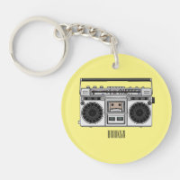 Radio cartoon illustration
