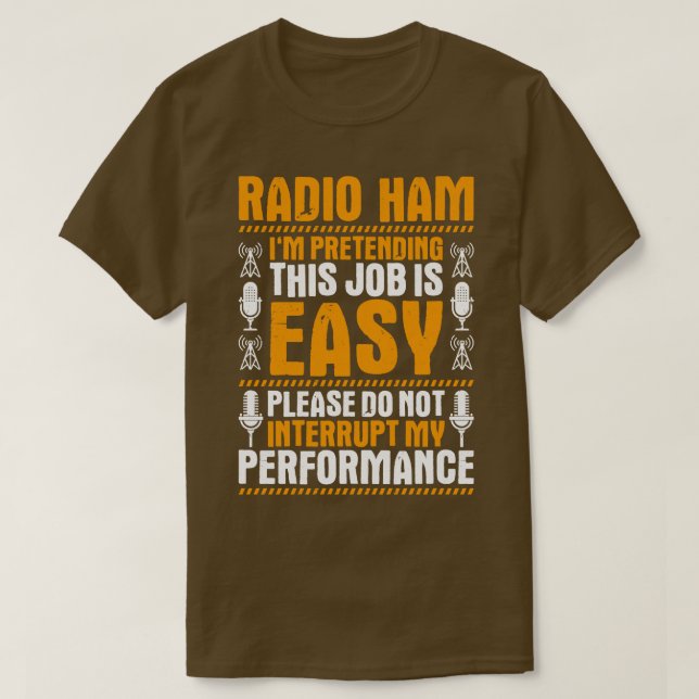 Radio Ham Amateur Radio Operator Ham Radio (17)  T-Shirt (Design Front)