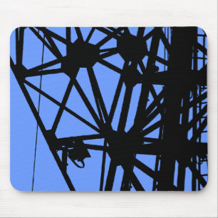 Radio Mast - Baby Blue Mouse Pad