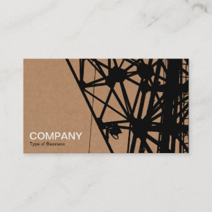 Radio Mast - Cardboard Box Image Background Business Card