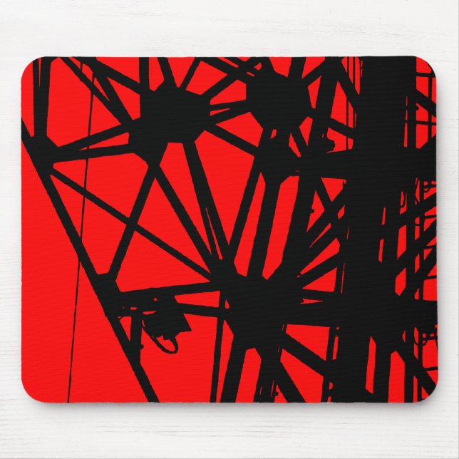 Radio Mast - Red Mouse Pad (Front)