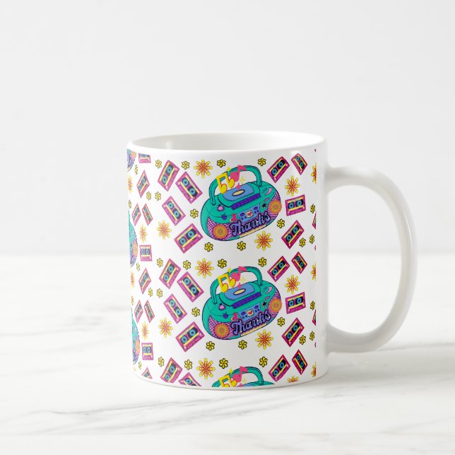 radio pattern coffee mug (Right)