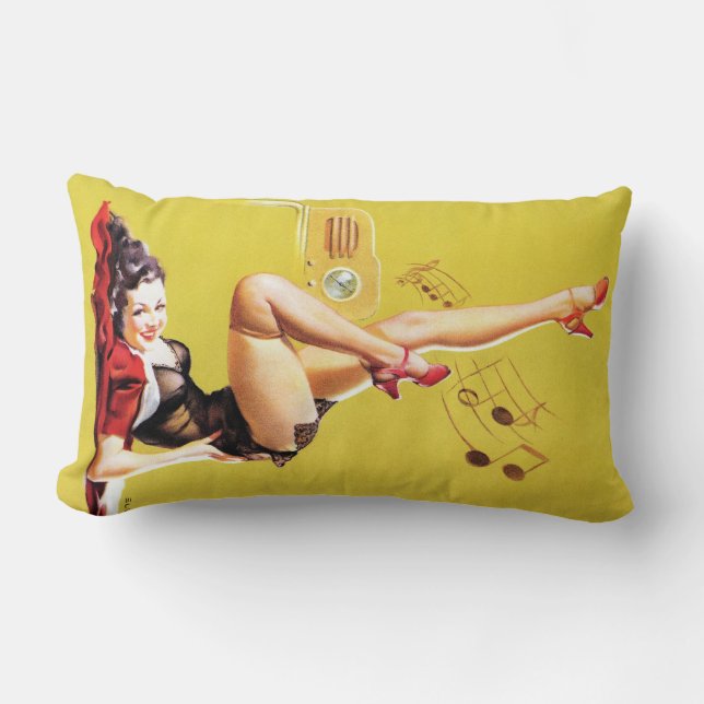 Radio Play Pin Up Lumbar Cushion (Front)