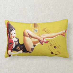 Radio Play Pin Up Lumbar Cushion