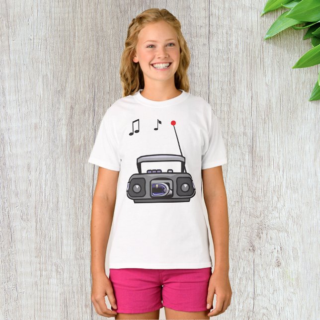 Radio Playing Music Girls T-Shirt (Creator Uploaded)