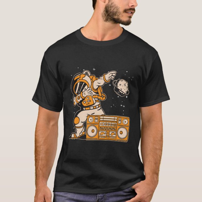 Radio Space Astronomy Science Astronaut Music Spac T-Shirt (Front)