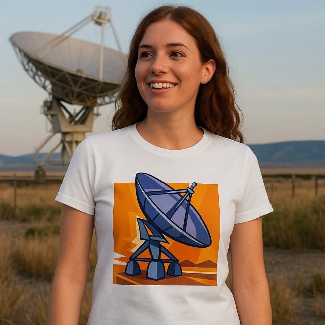 Radio Telescope Outer Space Science T-Shirt (Creator Uploaded)