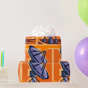 Radio Telescope Space Science Observatory Wrapping Paper