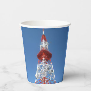 Radio TV Broadcast Tower Paper Cups