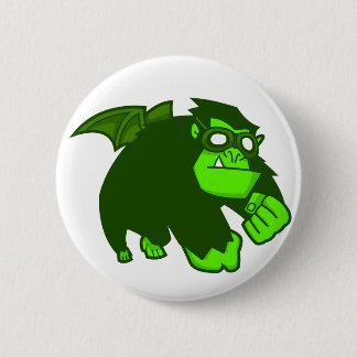 Radioactive Ape! 6 Cm Round Badge