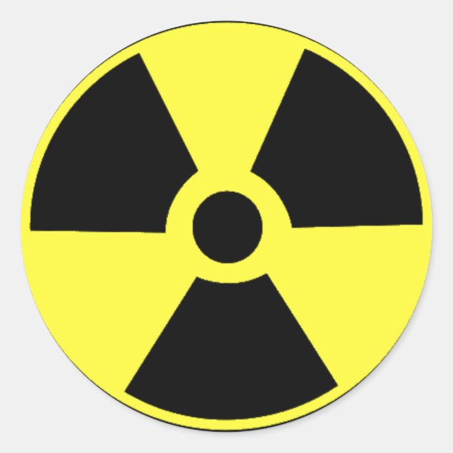 Radioactive Black and yellow Stickers (Front)