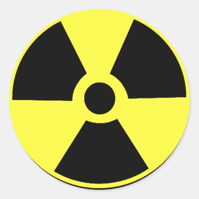 Radioactive Classic Round Sticker (Front)
