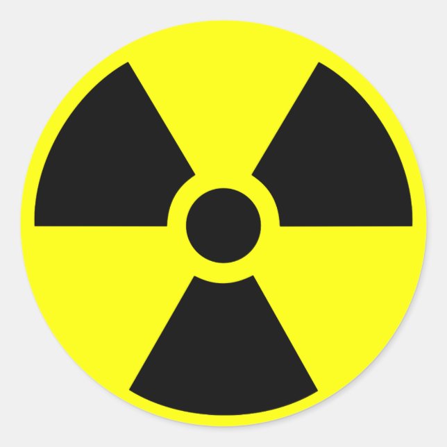Radioactive Classic Round Sticker (Front)