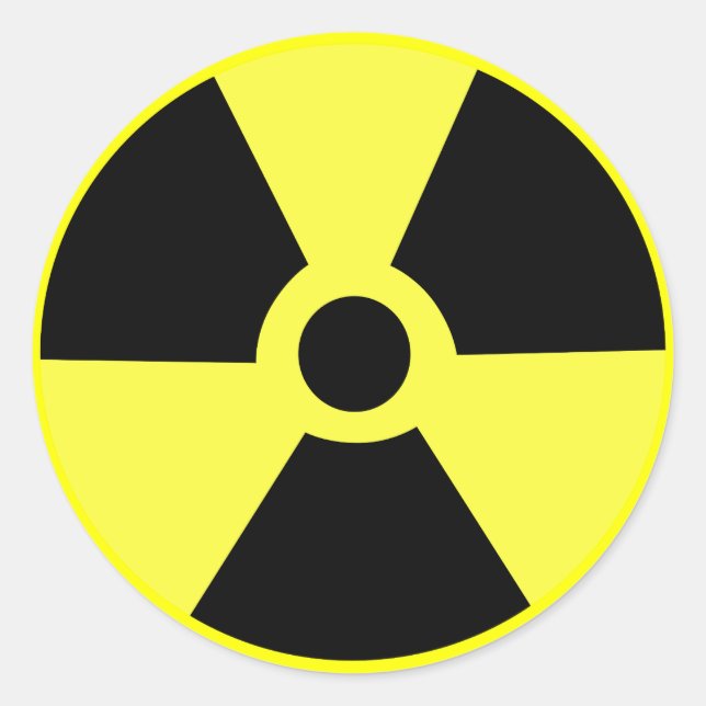 Radioactive Classic Round Sticker (Front)