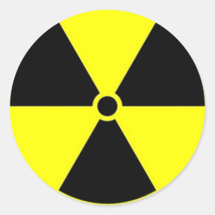 Radioactive Classic Round Sticker