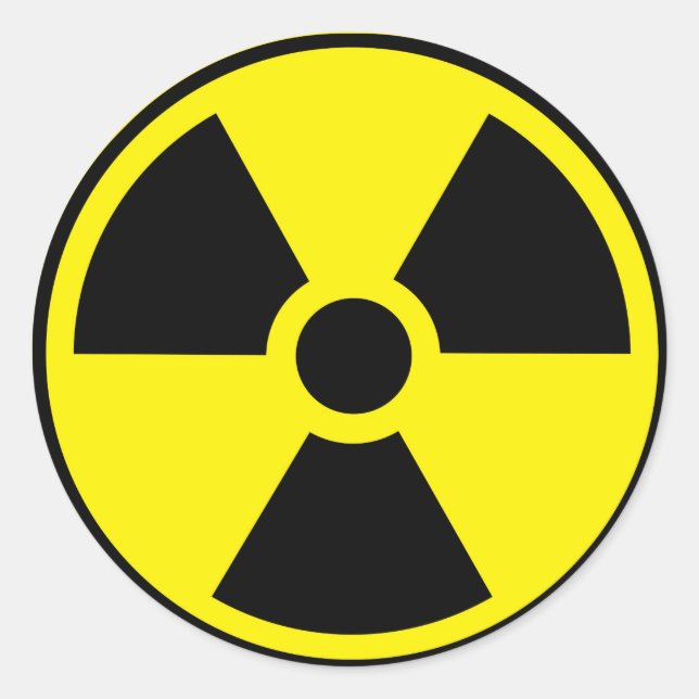 Radioactive Classic Round Sticker (Front)