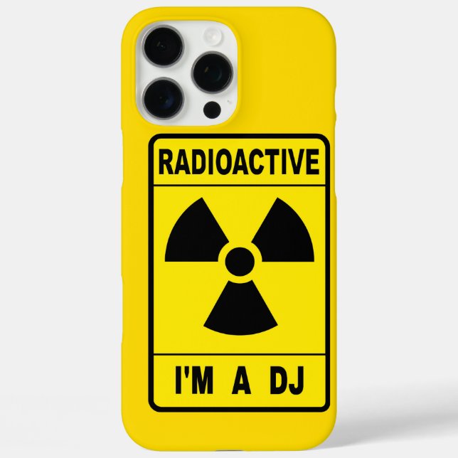 Radioactive DJ Case-Mate iPhone Case (Back)