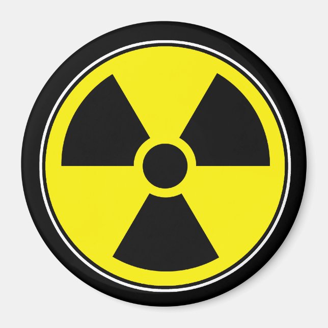 Radioactive Funny Magnet Humour (Front)