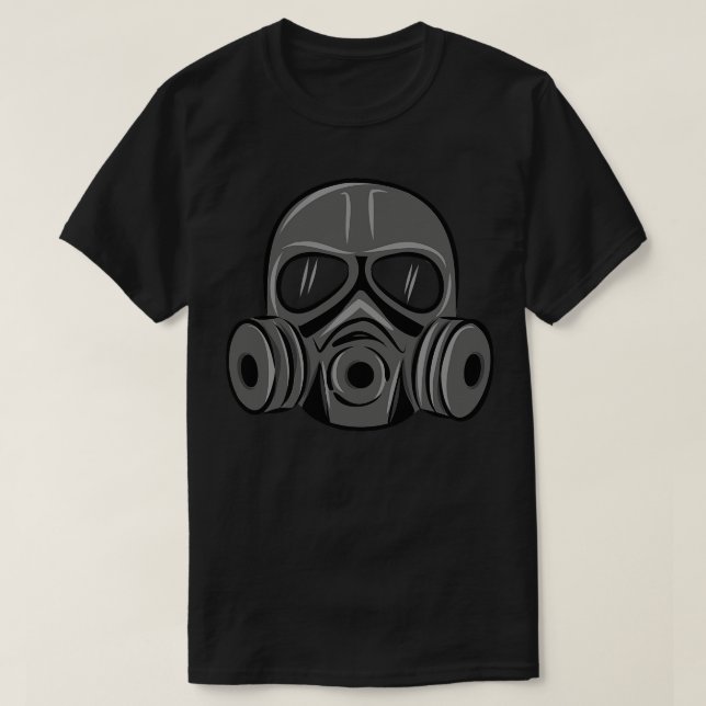 Radioactive gas mask T-Shirt (Design Front)