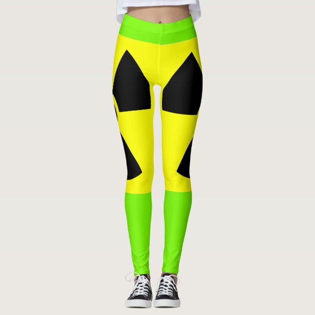 Radioactive Green Leggings (Front)