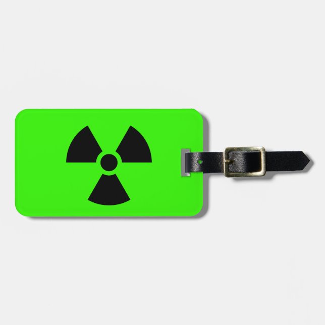 Radioactive Luggage Tag (Front Horizontal)