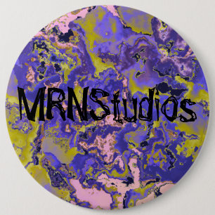 Radioactive Marble 6 Cm Round Badge
