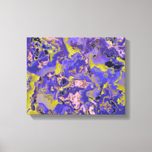 Radioactive Marble Canvas Print