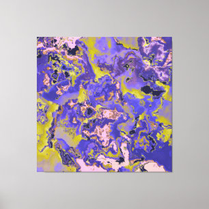 Radioactive Marble Canvas Print