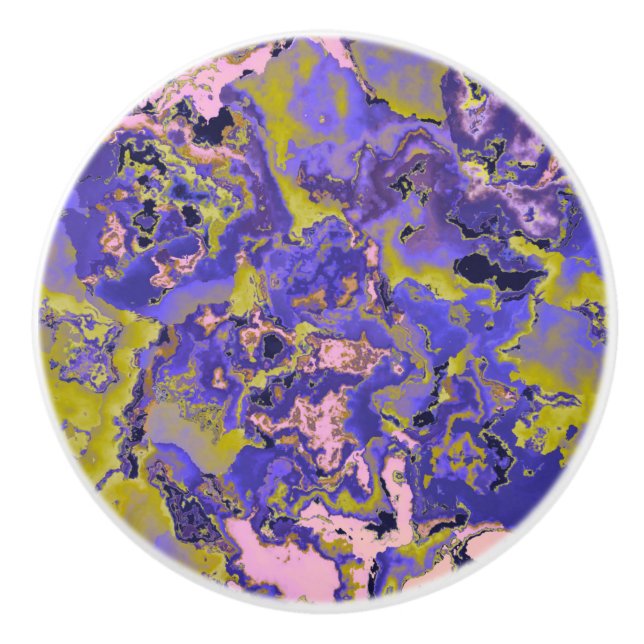 Radioactive Marble Ceramic Knob (Front)