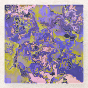 Radioactive Marble Glass Coaster