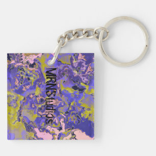 Radioactive Marble Key Ring